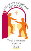 Logo Giornata Mondiale dei Poveri 2020: Tendi la tua mano al povero