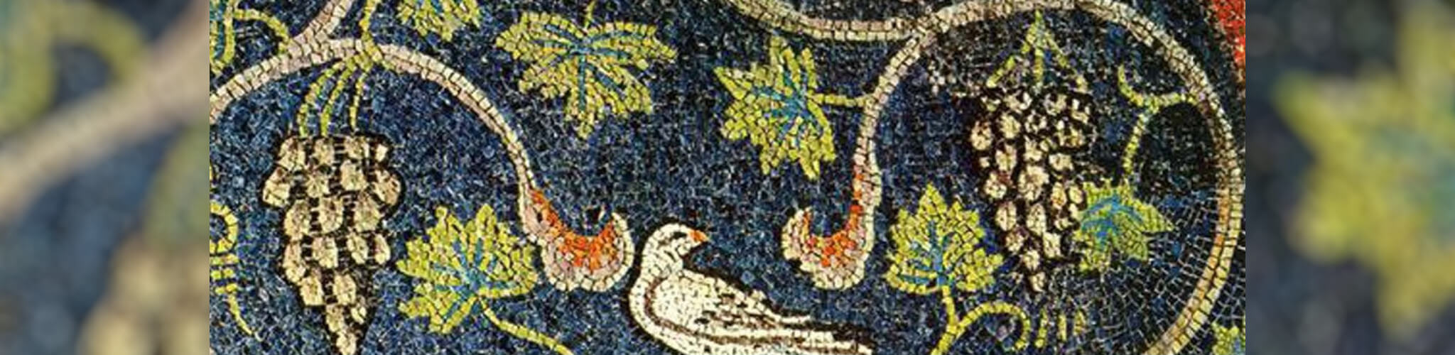 Mosaico con vite e tralci