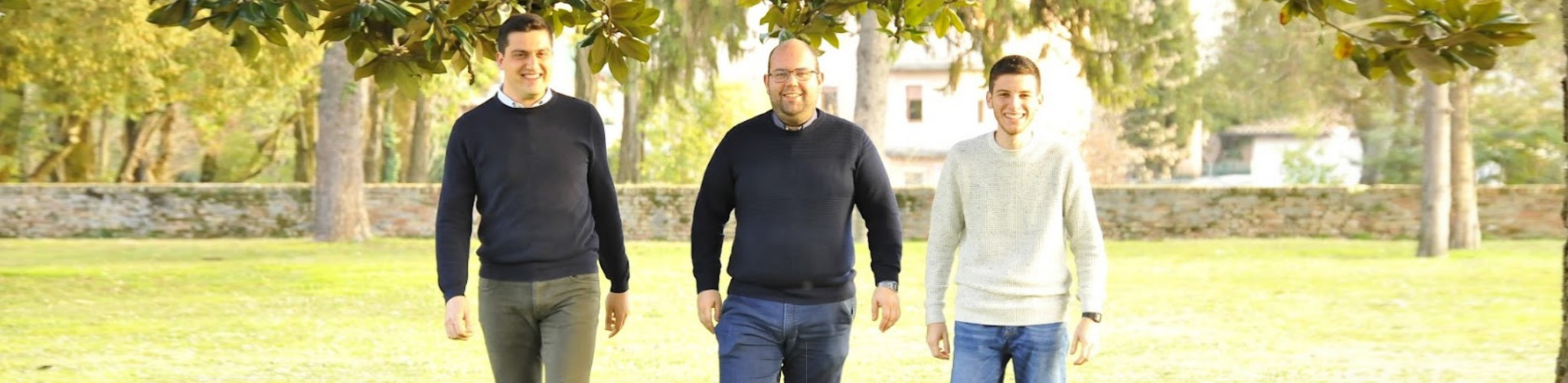 Foto di gruppo con Luca Volpato, Luca Fecchio, Matteo Mason