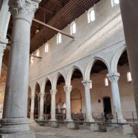 Appena entrati nella Basilica di Aquileia 