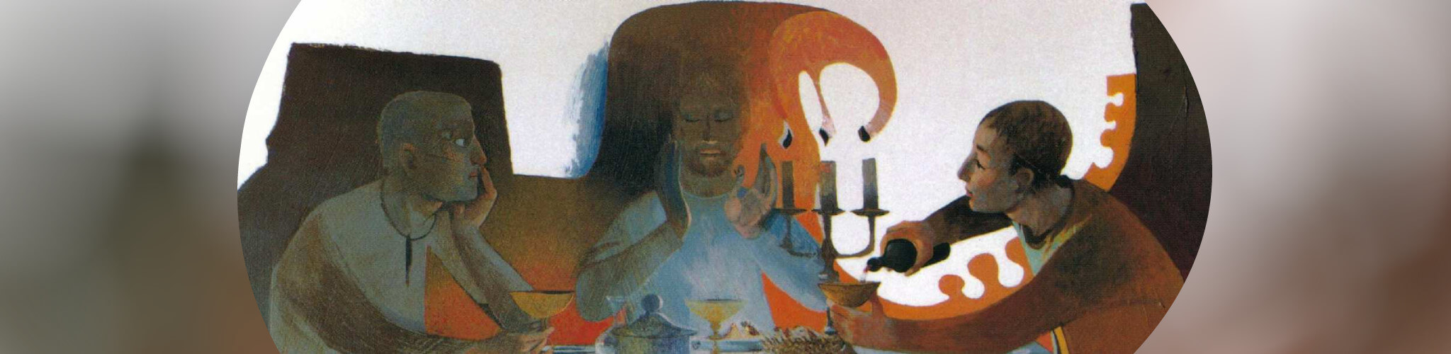 La cena - Ciclo di Emmaus - Arcabas